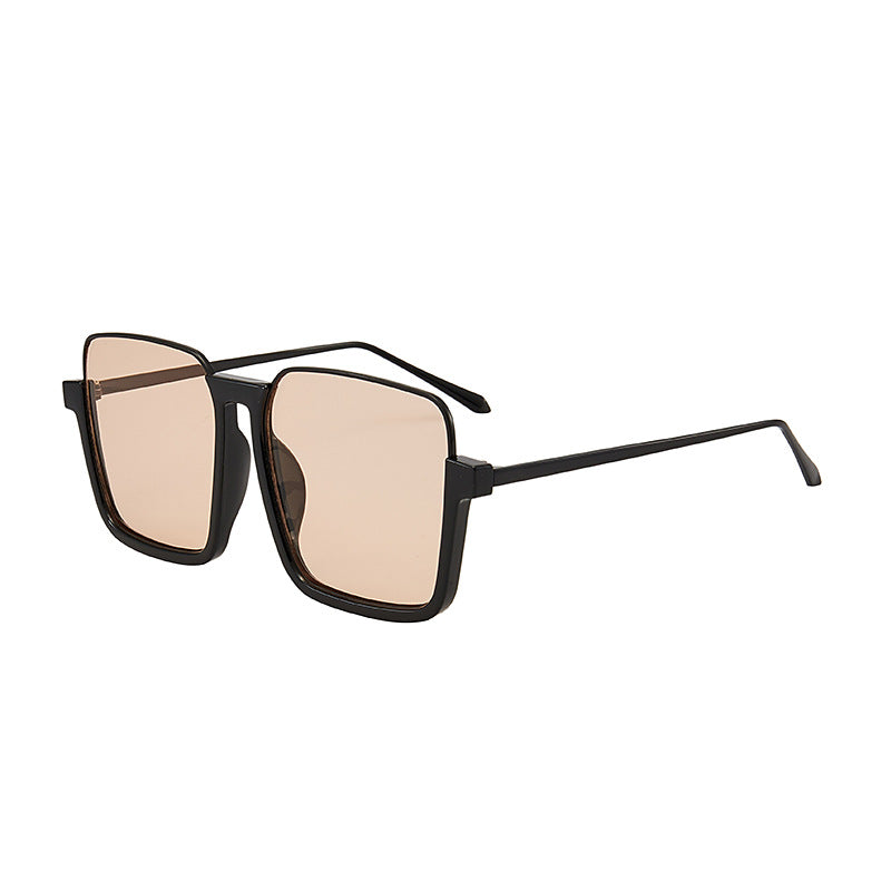Wholesale PC Large Frame Lower Half Frame Sunglasses for Men and Women